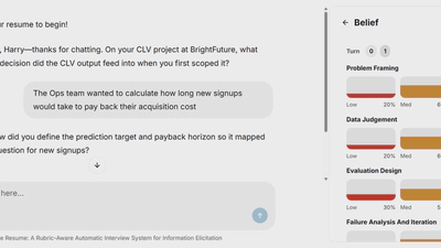 Beyond the Resumé: A Rubric-Aware Automatic Interview System for Information Elicitation featured image
